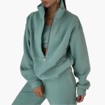 Women's Lounge Set with Half Zip Sweatshirt - Image 2