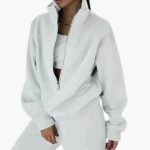 Women's Lounge Set with Half Zip Sweatshirt - Image 7