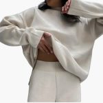 Women's Loungewear Set with Sweater and Wide Leg Pants - Image 7