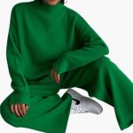 Women's Loungewear Set with Sweater and Wide Leg Pants - Image 16