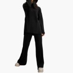Women's Loungewear Set with Sweater and Wide Leg Pants - Image 9