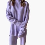Women's Loungewear Set with Sweater and Wide Leg Pants - Image 13