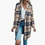 Women's Long Coat with Button Closure - Image 2