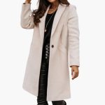 Women's Long Coat with Collar and Buttons - Image 6