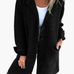 Women’s Long Coat with Buttons and Pockets - Image 8