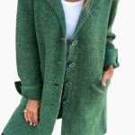 Women's Coat with Button Closure and Front Pockets - Image 8