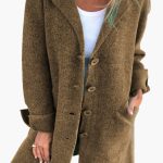 Women's Coat with Button Closure and Front Pockets - Image 4
