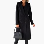 Women's Coat with Notched Collar and Button Closure in Front - Image 4