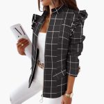 Women's Pattern Jacket with Zipper - Image 5