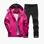 Women's Outdoor Set with Hooded Jacket and Pants