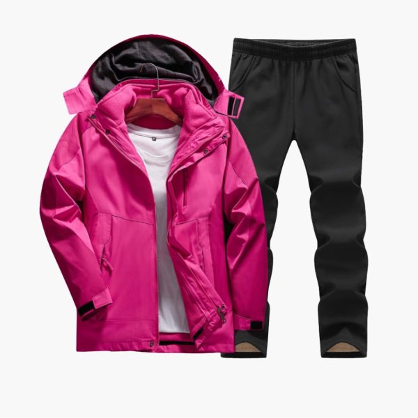 Women's Outdoor Set with Hooded Jacket and Pants