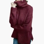 Women's Oversized Sweater with Long Sleeves - Image 6