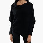 Women's Oversized Sweater with Wide Neckline - Image 3