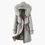 Women's Parka Jacket with Hood - Image 3
