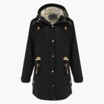 Women's Parka Jacket with Button Closure