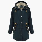 Women's Parka Jacket with Button Closure - Image 2