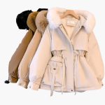 Women's Parka with Hood and Adjustable Waist - Image 6