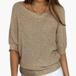 Women's Sweater with Three-Quarter Sleeves - Image 2