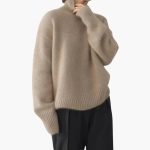 Women's Sweater with Turtleneck and Ribbed Cuffs - Image 6