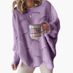 Women's Sweater with Round Neck and Loose Straight Fit - Image 5