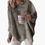 Women's Sweater with Round Neck and Loose Straight Fit - Image 2