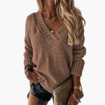 Women's V-Neck Sweater - Image 5