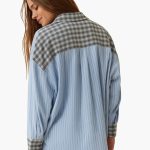 Women's Pajama Set with Striped Shirt - Image 5