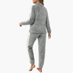 Women's Pajama Set with Half Zip Sweatshirt - Image 8