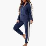 Women's Pajama Set with Half Zip Sweatshirt - Image 5