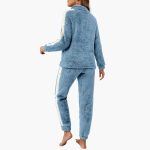 Women's Pajama Set with Half Zip Sweatshirt - Image 4