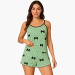 Women's Pajama Set with Short Sleeves and Shorts - Image 4