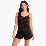 Women's Pajama Set with Short Sleeves and Shorts - Image 5
