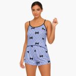 Women's Pajama Set with Short Sleeves and Shorts - Image 7