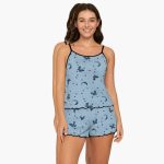 Women's Pajama Set with Short Sleeves and Shorts - Image 9