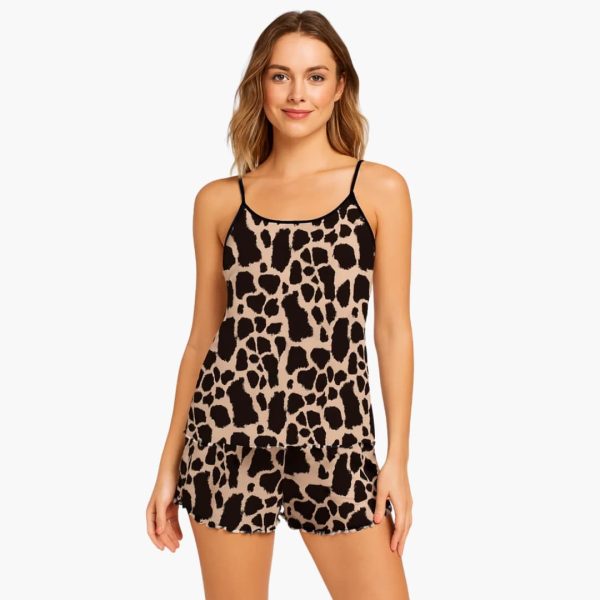 Women's Pajama Set with Short Sleeves and Shorts