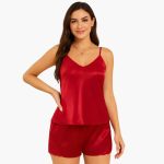 Women's Pajama Set with Cami Top and Shorts - Image 6
