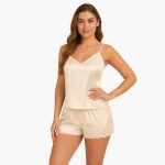 Women's Pajama Set with Cami Top and Shorts - Image 2