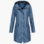 Women’s Raincoat with Hood and Zipper - Image 6