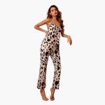 Women's Pajama Set with Round Neck and Elastic Waistband - Image 2