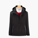 Women's Ski Jacket with Hood and Zippered Pockets