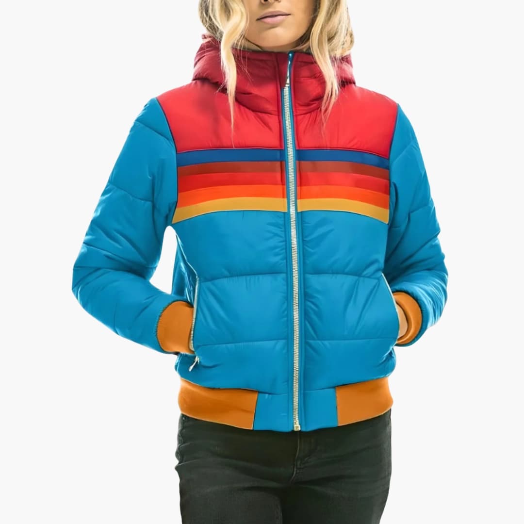 DamenSteppjackemitKapuzeundReissverschluss_1_48d9f9a3-cfac-476c-9259-4a5946b7dd4a.jpg Women's Padded Jacket with Hood and Zipper - Image 1