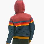 Women's Padded Jacket with Hood and Zipper - Image 4