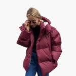 Women’s Quilted Jacket with High Collar and Zipper - Image 6