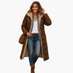 Women's Quilted Coat with Hood and Lined Interior - Image 7