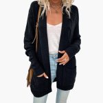 Women’s Open Front Cardigan with Long Sleeves - Image 3