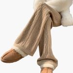 Women's Knit Jogging Pants with Straight Leg