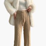 Women's Knit Jogging Pants with Straight Leg - Image 3