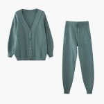 Women's Knit Set with Cardigan - Image 2