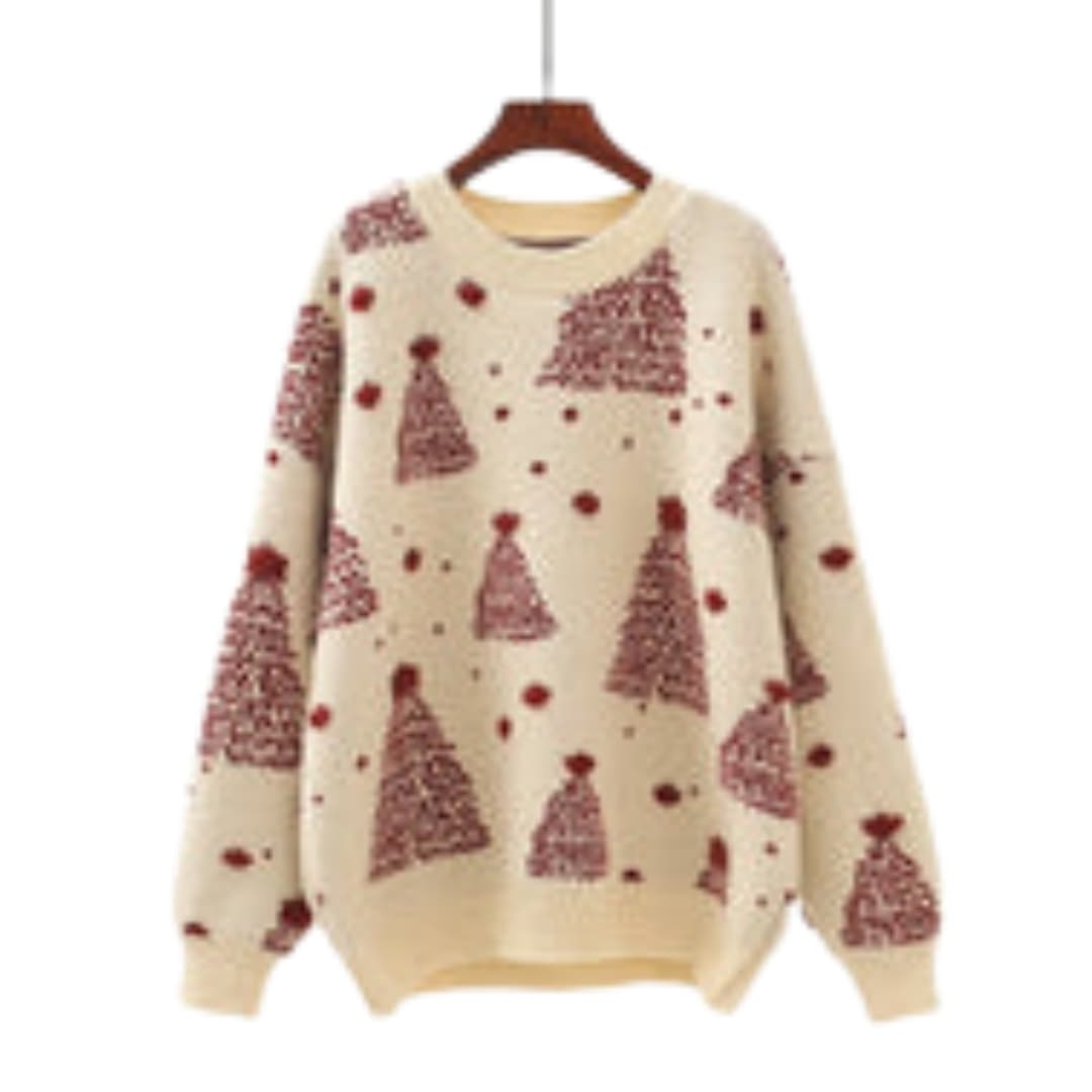 DamenStrickoberteilmitRundhalsausschnittundStrukturdesign_2_2a7440ec-cf3f-4a69-b11d-8fb742774ecf.jpg Women's Knit Top with Round Neckline and Textured Design - Image 1