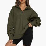 Women’s Knitted Sweater with Half Zip - Image 16